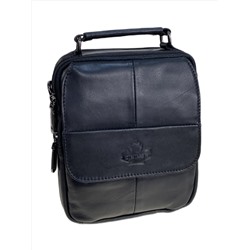 Сумка мужская из натуральной кожи, цвет черный