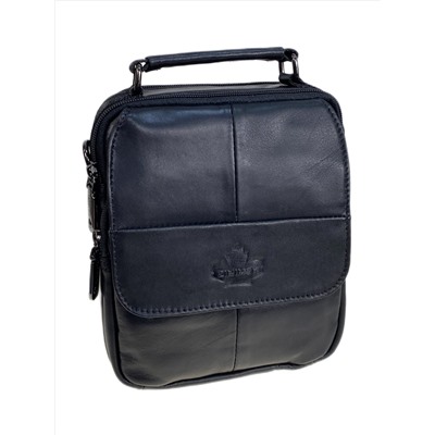 Сумка мужская из натуральной кожи, цвет черный