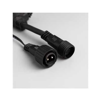 Гирлянда «Клип-лайт» 3 нити по 10 м, IP44, УМС, тёмная нить, 198 LED, свечение синее, 8 режимов, 24 В