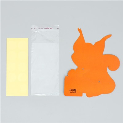 Пакет под сладости новогодний «Белка», 11×6 см