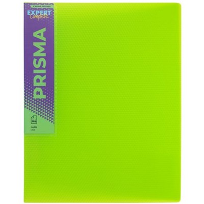 Папка пластиковая 2 кольца 25мм PRISMA NEON 700 мкм EC211300021 лайм, эффект 3D Expert Complete