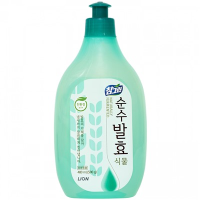 LION CHARM Green Средство для мытья посуды, овощей и фруктов (Горные травы) 480 г