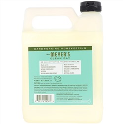 Mrs. Meyers Clean Day, Жидкое мыло для рук, базилик, 33 жидких унции (975 мл)