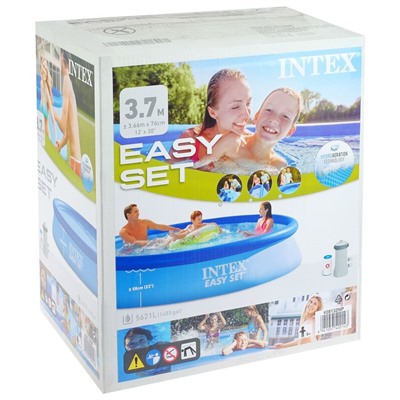 Бассейн надувной INTEX Easy Set 28132NP, 366×76 см, фильтр-насос, круглый