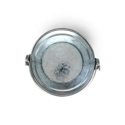 Декоративное кашпо для цветов «Ведёрко альма», 500 мл, d=10 см, h=9.4 см, металлическое