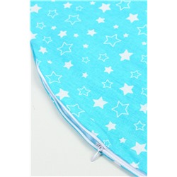Чехол на подушку для кормления на липучке арт. ЧХ-ПД-К/звездочка-бирюза