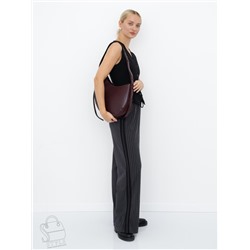 Сумка женская кожаная 1032M wine red Polina&Eiterou  в Новосибирске