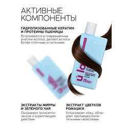 Профессиональный восстанавливающий бальзам для сухих и пористых волос с кератином и протеинами пшеницы, 250 мл ULAB