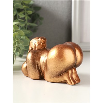 Фигурка гипс «Богиня плодородия лежит», 7×10×6 см, под старую бронзу