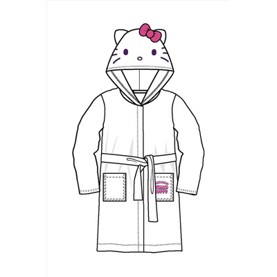 Халат текстильный для девочек PLAYTODAY, 1226834