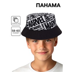 Панама, размер 58-60, чёрно-белый Марвел