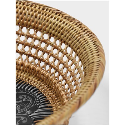 Корзинка плетёная из ротанга «Цветы 2», 34×26×7 см, МИКС