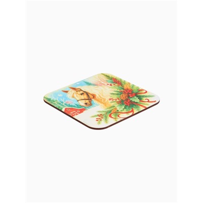 Подставка под горячее новогодняя «Лошадка», 15×15 см