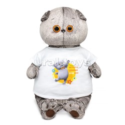 Кот Басик в футболке с принтом "Мультсериал"