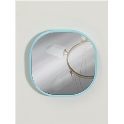 Зеркало карманное «Узор», с подставкой, 8×8 см, голубое