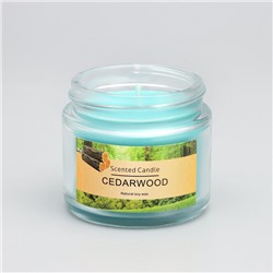 Ароматическая свеча в банке «Scented Candle, Cedarwood», кедр, 5×5 см, 140 г