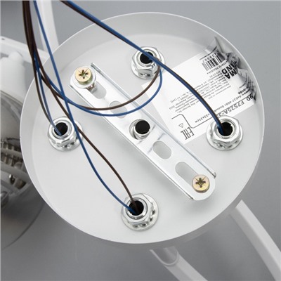 Светильник потолочный BayerLux «Снежа», люстра 4хЕ27, 40 Вт, белый, 81×33×21 см