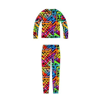 Термокомплект трикотажный для девочек: брюки, толстовка