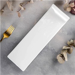Блюдо Wilmax, 30,5×9,5 см, фарфор, цвет белый