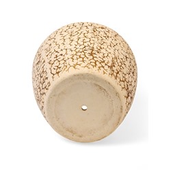 Горшок для цветов «Антей», 20 л, d=35 см, h=30 см, керамический, с поддоном, бежевый