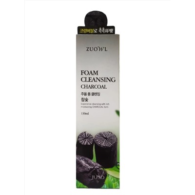 Juno Пенка для умывания с экстрактом древесного угля / ZUOWL Foam Cleansing Charcoal, 130 мл 25405