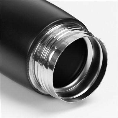 УЦЕНКА Термос с рисунком «Сила духа», 500 мл, чёрный