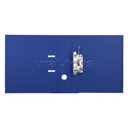Папка с арочным механизмом A4 75 мм PP двусторонний разобранная, металлическая окантовка, запечатка форзаца, наварной карман с этикеткой, синяя