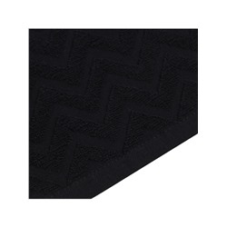 Полотенце махровое LoveLife Zig-Zag, 70×130 см, цвет чёрный, 100% хл, 450 г/м²