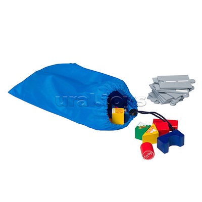 Развивающая игра "Радужный городок" (Деревянный конструктор) (Baby Step)