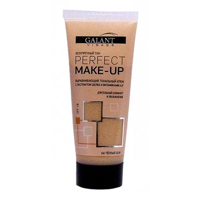 Г-К КремТональн. GALANT VISAGE PERFECT MAKE-UP 40мл №4 теплый беж /6/60