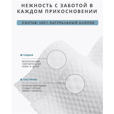 Полотенца - салфетки хлопок 20х20см, 40шт