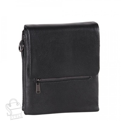 Сумка мужская кожаная 004-6QH black Heanbag