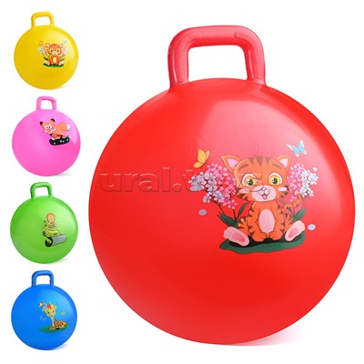 Мяч с ручкой 45см "Друзья"