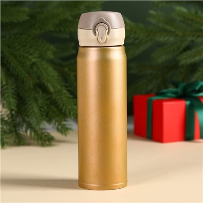 Подарочный набор новогодний «Все мечты сбудутся»:Чай новогодний чёрный 50 г, крем-мед с клубникой 120 г, носки 36 - 39 размер, термос 500 мл.