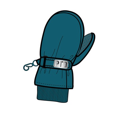 Варежки детские текстильные для мальчиков