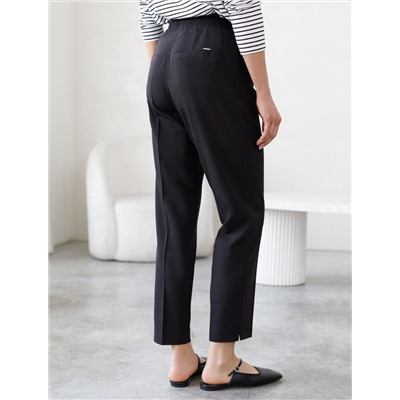 Брюки с поясом на резинке из поливискозы с эластаном