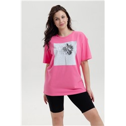 Футболка 027 Бренд Rozhkova KV (Фуксия)