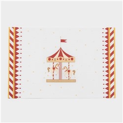 Салфетки сервировочные Доляна «Парк аттракционов», 4 шт., новогодние, 45×30 см