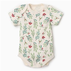 Боди детское «Крошка Я» Christmas, рост 68-74 см, молочное