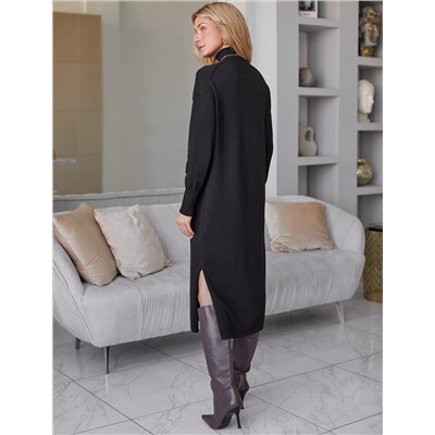 Платье тонкой вязки из хлопка с нейлоном