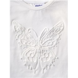 Фуфайка трикотажная для девочек (футболка)