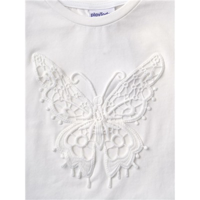 Фуфайка трикотажная для девочек (футболка)