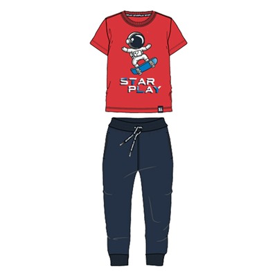 Комплект трикотажный для мальчиков: фуфайка (футболка), брюки