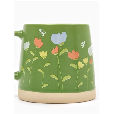 Кружка керамическая «Полевые цветы», 360 мл, ручная работа