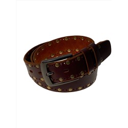 Ремень мужской из натуральной кожи, цвет коричневый