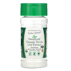 Wisdom Natural, SweetLeaf, Organic Stevia Leaf Extract, Sweetener, .9 oz (25 g)