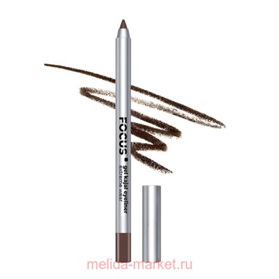 Luxvisage Карандаш каял для глаз гелевый Focus extreme 02 Brown
