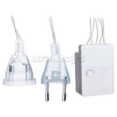 Электрогирлянда-занавес 6*3м, 640 ламп, синий