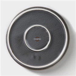 Десертная тарелка Magistro Urban, d=18.2 см, фарфор, серая