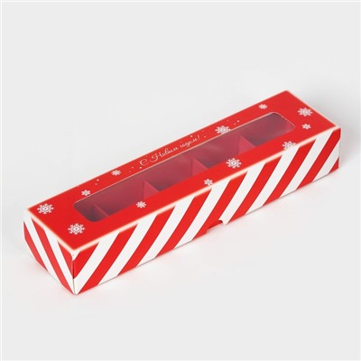 Коробка под 5 конфет «Чудеса случаются», 21×5×3.3 см